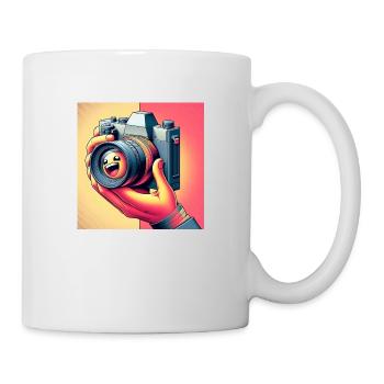 Retro-Kamera - Tasse - Weiß - Rechts