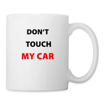 Don't Touche my Car - Mug blanc - blanc - Droite