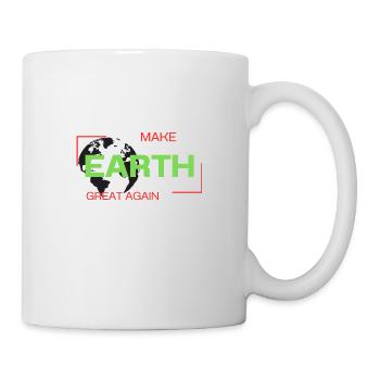 Make Earth Great Again - Tasse - Weiß - Rechts