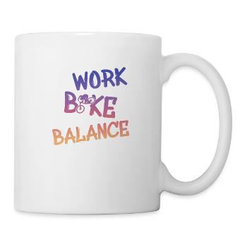 work bike balance - Tasse - Weiß - Rechts