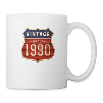 34 Jahre alter Jahrgang 1990 Limitierte Auflage 34. - Tasse - Weiß - Rechts