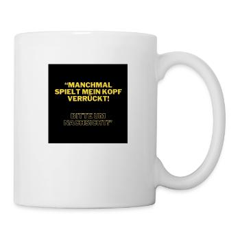 My head is going crazy - Mug - white - Right