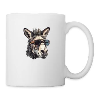 Cool ass with sunglasses - Mug - white - Right