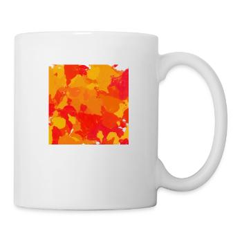 Farbkleckse - Tasse - Weiß - Rechts