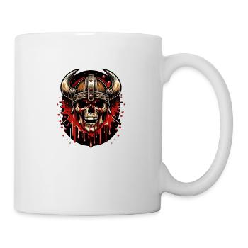 Purpurrote Hörner von Walhalla - Tasse - Weiß - Rechts