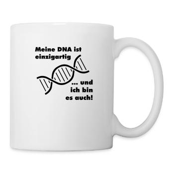 meine DNA - Tasse - Weiß - Rechts