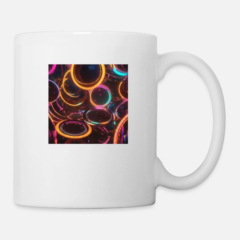 Anneaux Néon - Mug blanc - blanc