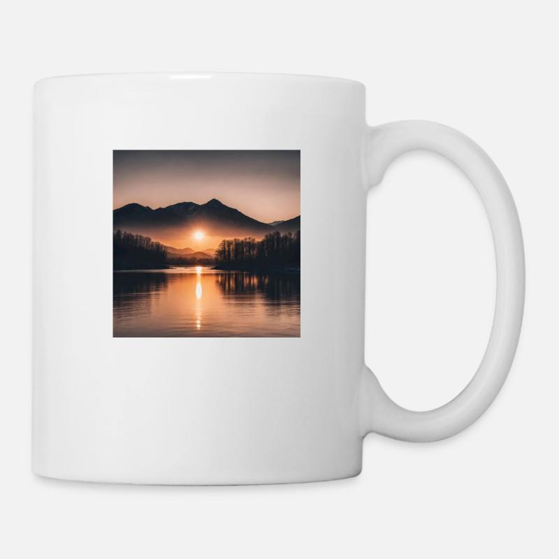 Coucher de soleil - Mug blanc - blanc