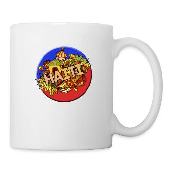Haiti Haitian Flagge Frau Prinzessin I Geschenk - Tasse - Weiß - Rechts
