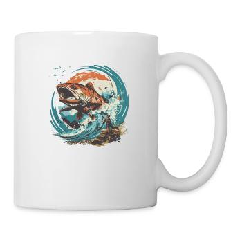 Pêche Pêche Excursion Poisson Lac Canne à pêche pêcheur - Mug blanc - blanc - Droite