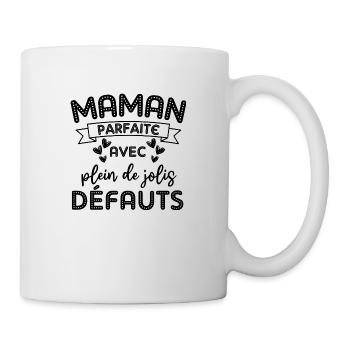 Maman parfaite avec de jolis défauts - Mug blanc - blanc - Droite