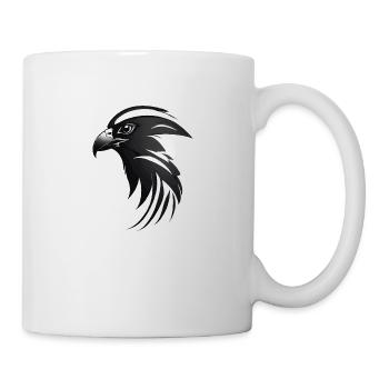 Adler Greifvogel Kopf - Tasse - Weiß - Rechts