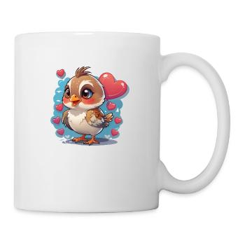 Bird Sweet Hearts - Mug - white - Right