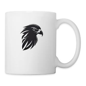 Adler Greifvogel Kopf - Tasse - Weiß - Rechts