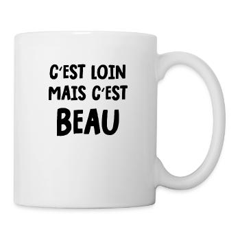 c'est loin mais c'est beau - Mug blanc - blanc - Droite