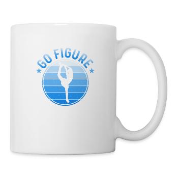 Twirls & Turns : Allez faire du patinage artistique - Mug blanc - blanc - Droite