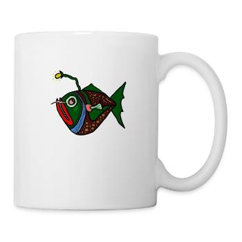 Fisch anglerfisch - Tasse - Weiß - Rechts