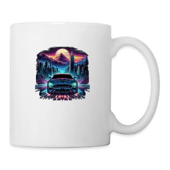 Amerikanischer Oldtimer und Sportwagen - Tasse - Weiß - Rechts