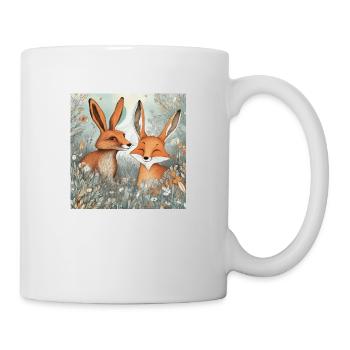 Hare and fox - Mug - white - Right