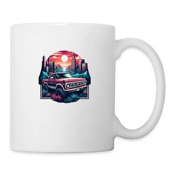 Vintage American and Sports Car - Mug - white - Right