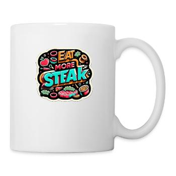 Eat More Steak 13 - Mug - white - Right