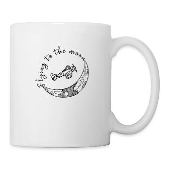 S’envoler vers la Lune - Mug blanc - blanc - Droite