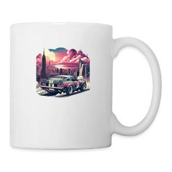 Vintage American and Sports Car - Mug - white - Right