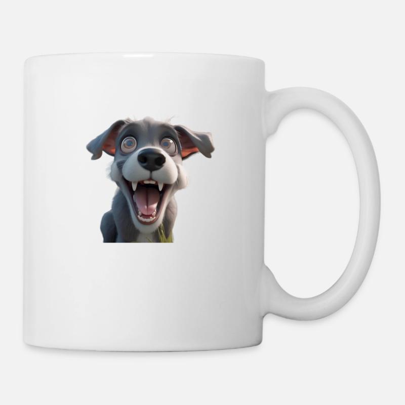 Crazy Dog - Mug - white