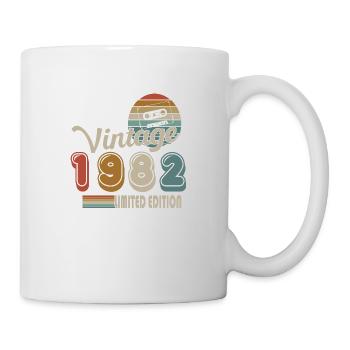 1982 Anniversaire Né en 1982 Millésime Rétro 42 an - Mug blanc - blanc - Droite