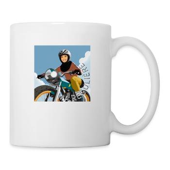motarde japonaise - Mug blanc - blanc - Droite