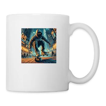 time to grind - Tasse - Weiß - Rechts