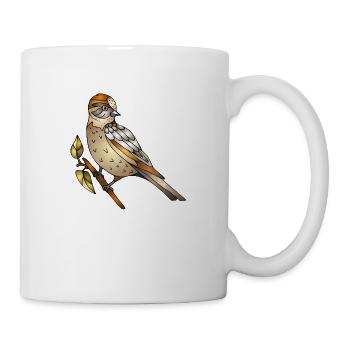 Colorful bird - Mug - white - Right
