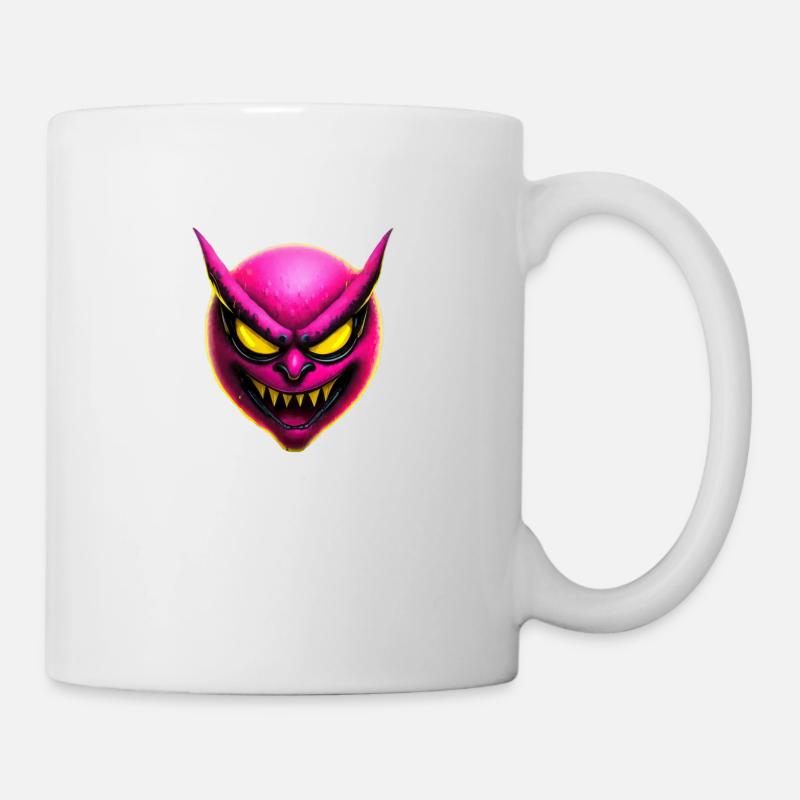 Pink Nasty Smilie - Mug - white