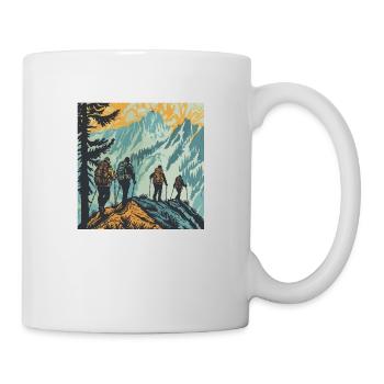 Randonnée, Randonnée, Montagnes, Nature, Camping, Sommet, Alpes - Mug blanc - blanc - Droite