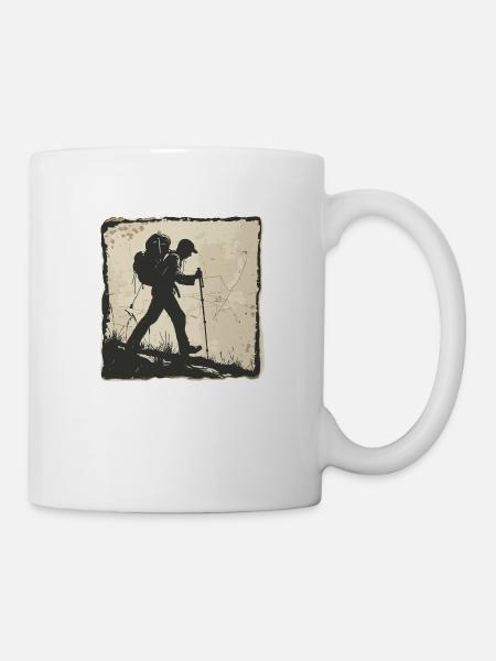 Randonnée, Randonnée, Montagnes, Nature, Camping, Sommet, Alpes - Mug blanc - blanc