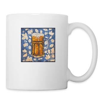 Biergarten München Oktober Bayern Bier Feiern Fest - Tasse - Weiß - Rechts