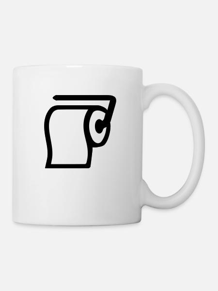Klopapier - Tasse - Weiß