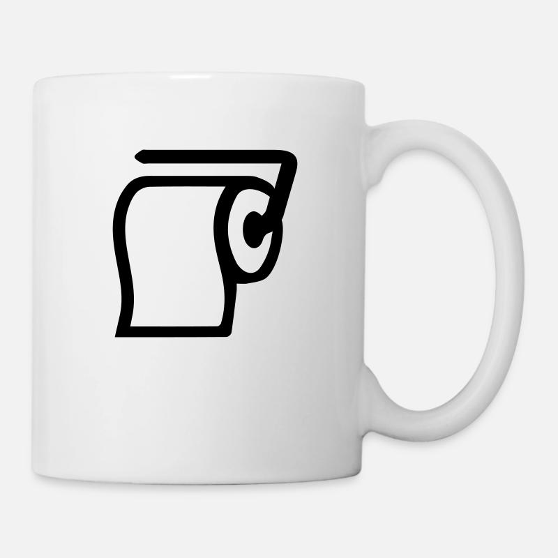 Klopapier - Tasse - Weiß