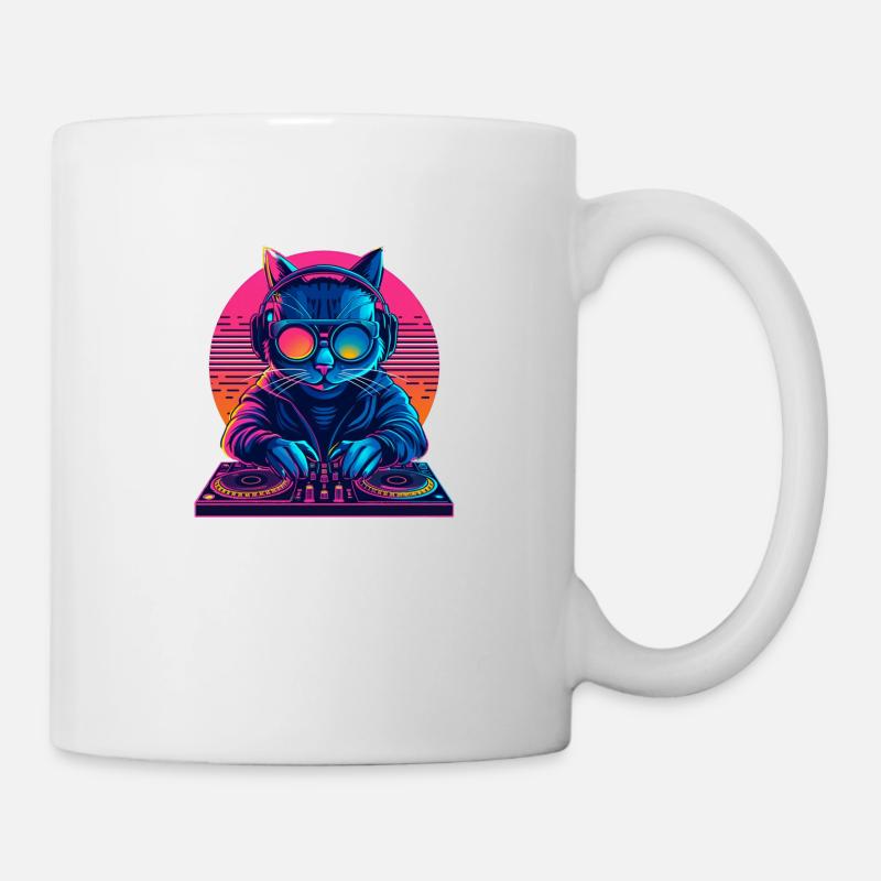 DJ Cat House Mix - Mug blanc - blanc