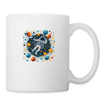 Astronaut in space - Tasse - Weiß - Rechts