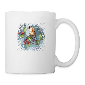 Oiseau coloré - Mug blanc - blanc - Droite