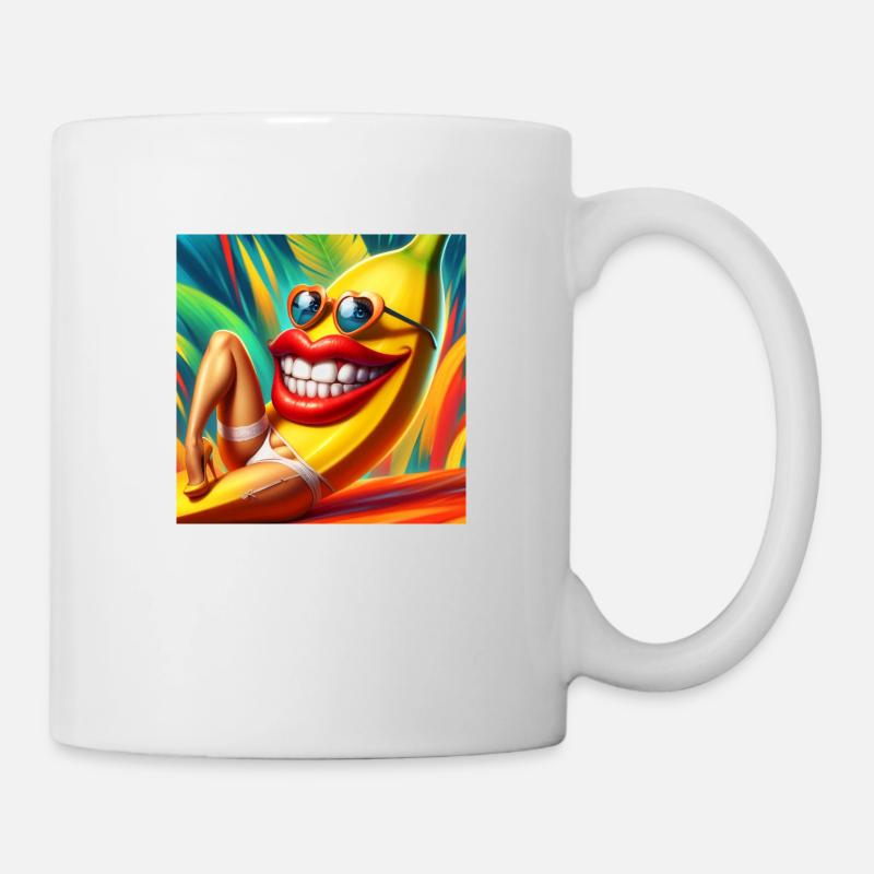 BANANE DRAGUEUSE - Mug blanc - blanc