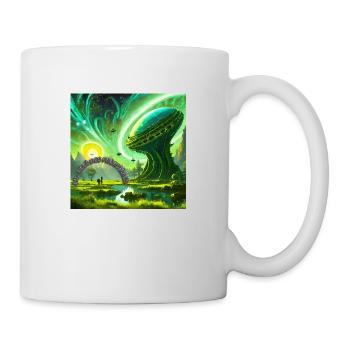 Jenseits der Grenzen - Tasse - Weiß - Rechts