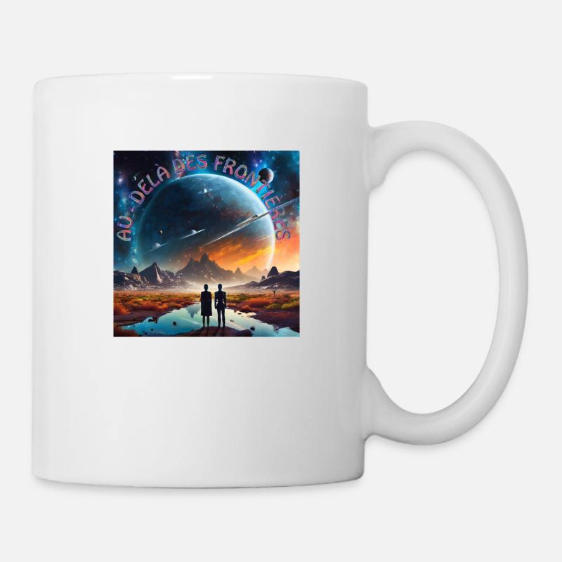 Au delà des frontières - Mug blanc - blanc