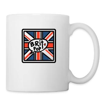 Brit Pop - Union Jack - Mug - white - Right
