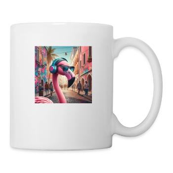 Flaming Musik - Tasse - Weiß - Rechts