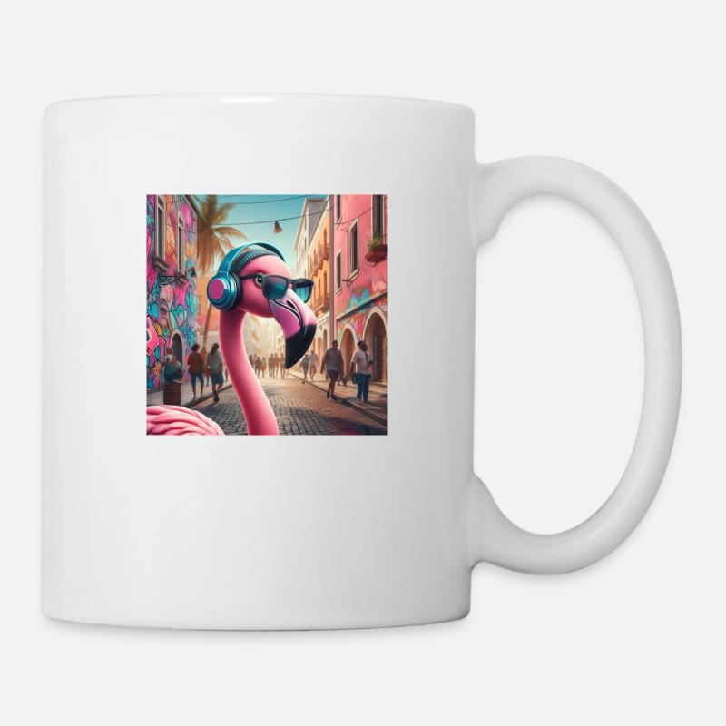 Flaming Musik - Tasse - Weiß