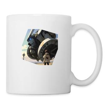Manga Riesiger Roboter - Tasse - Weiß - Rechts