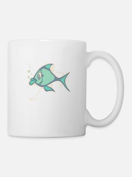Fisch Fisch - Tasse - Weiß