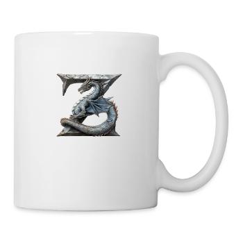 Letter "Z" in dragon design. - Mug - white - Right